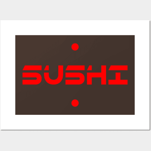 Sushi Lettering Posters and Art